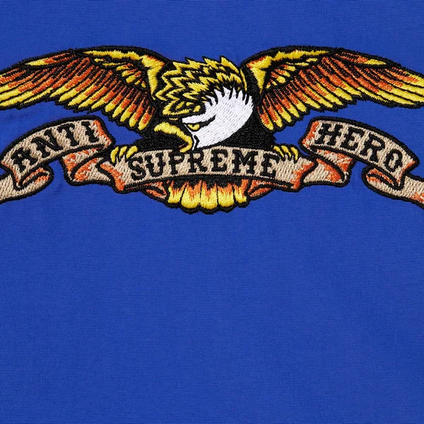 Supreme ANTIHERO Stadium Jacket - Royal (front)