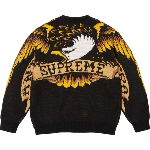 Supreme ANTIHERO Sweater - Black (front)