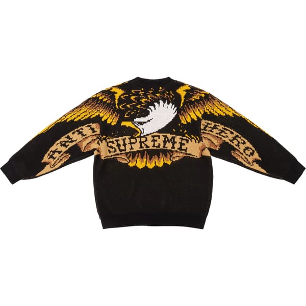 Supreme ANTIHERO Sweater - Black (front)