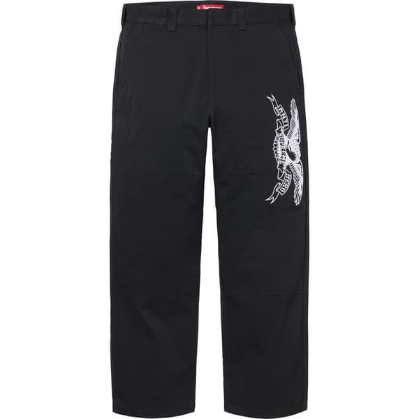 Supreme ANTIHERO Work Pant - Black (front)