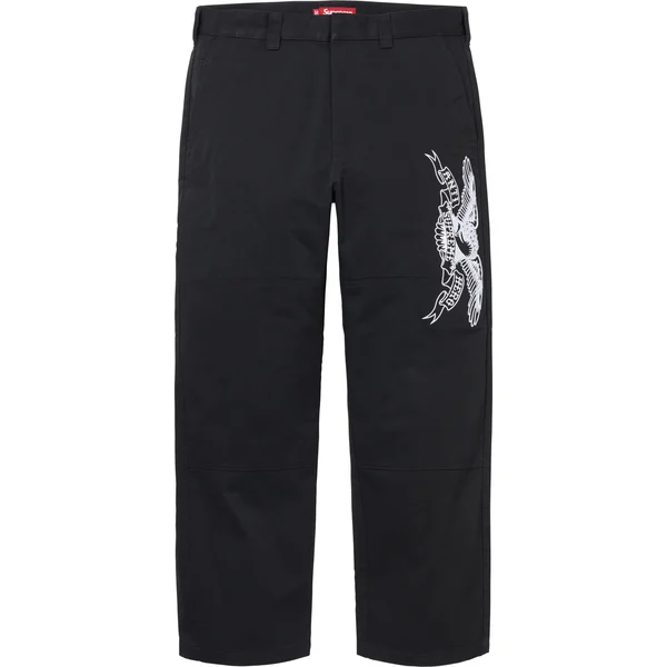 Supreme ANTIHERO Work Pant - Black (front)