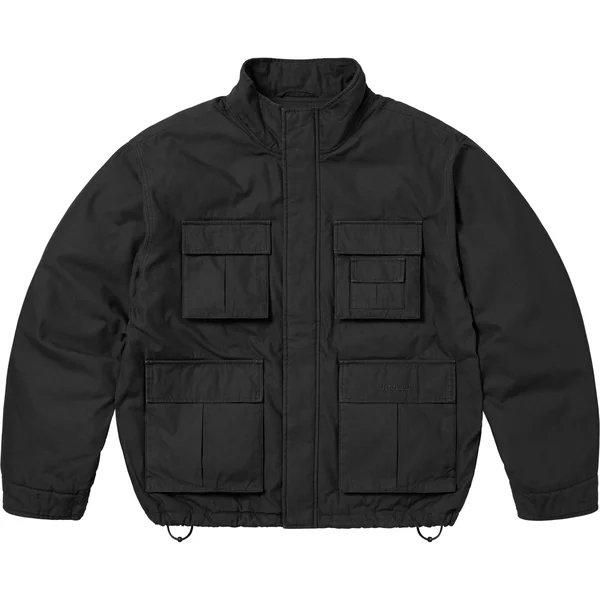 Supreme Aphex Twin Alpha Industries Cargo Jacket - Black (front)