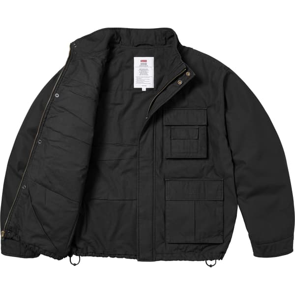 Supreme Aphex Twin Alpha Industries Cargo Jacket - Black (front)