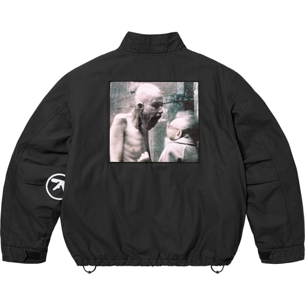 Supreme Aphex Twin Alpha Industries Cargo Jacket - Black (front)