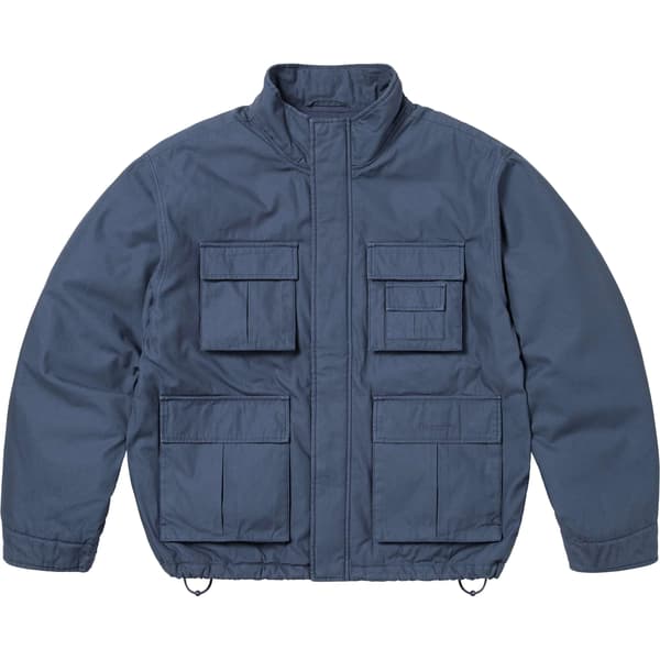Supreme Aphex Twin Alpha Industries Cargo Jacket - Navy (front)