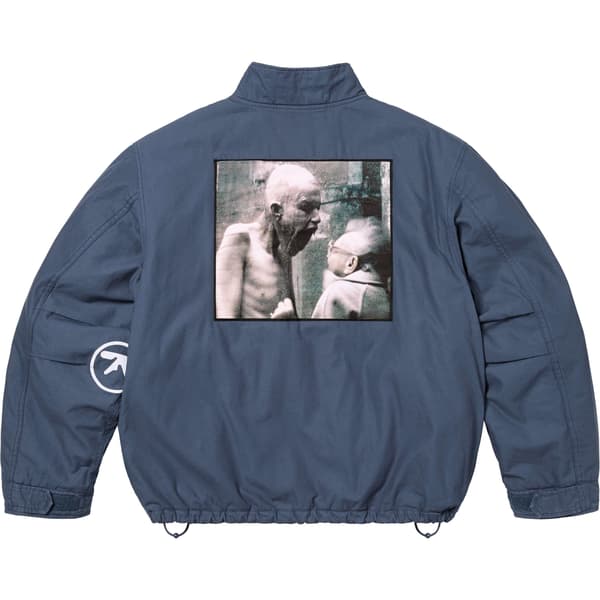 Supreme Aphex Twin Alpha Industries Cargo Jacket - Navy (front)