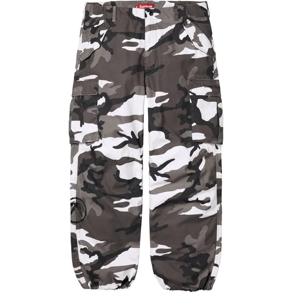 Supreme Aphex Twin Alpha Industries Cargo Pant - Snow Camo (front)