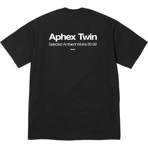 Supreme Aphex Twin Ambient Works Tee - Black (front)