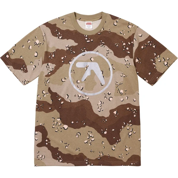 Supreme Aphex Twin Ambient Works Tee - Chocolate Chip Camo (front)