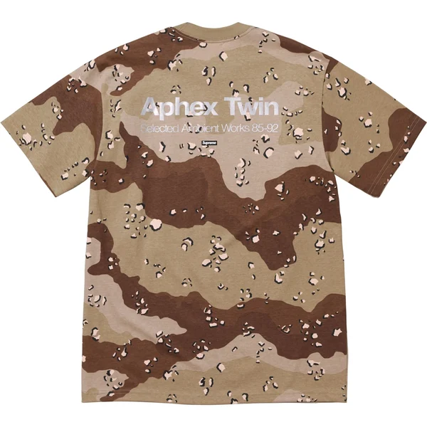 Supreme Aphex Twin Ambient Works Tee - Chocolate Chip Camo (front)