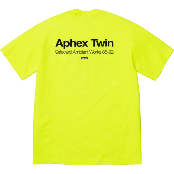Supreme Aphex Twin Ambient Works Tee - Fluorescent Yellow (front)