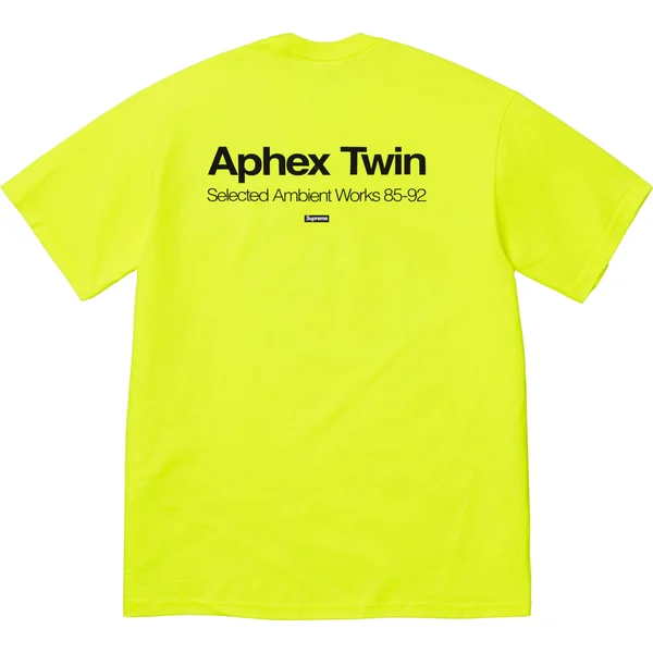 Supreme Aphex Twin Ambient Works Tee - Fluorescent Yellow (front)