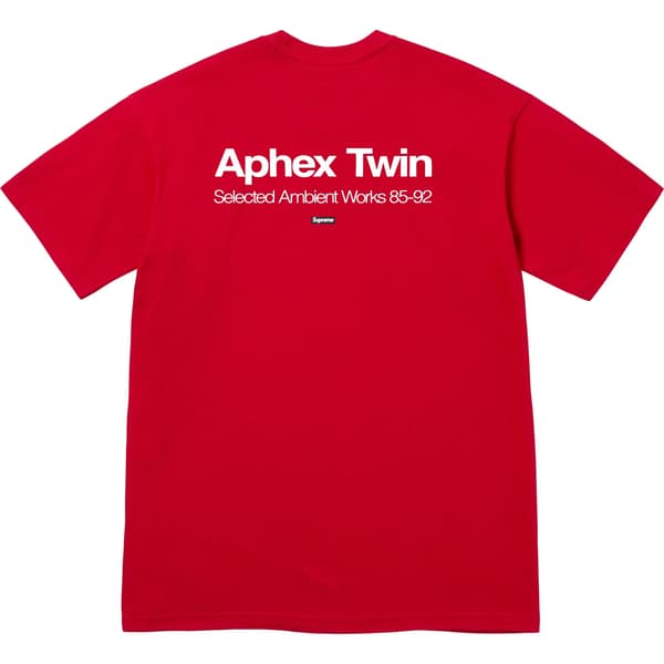Supreme Aphex Twin Ambient Works Tee - Red (front)
