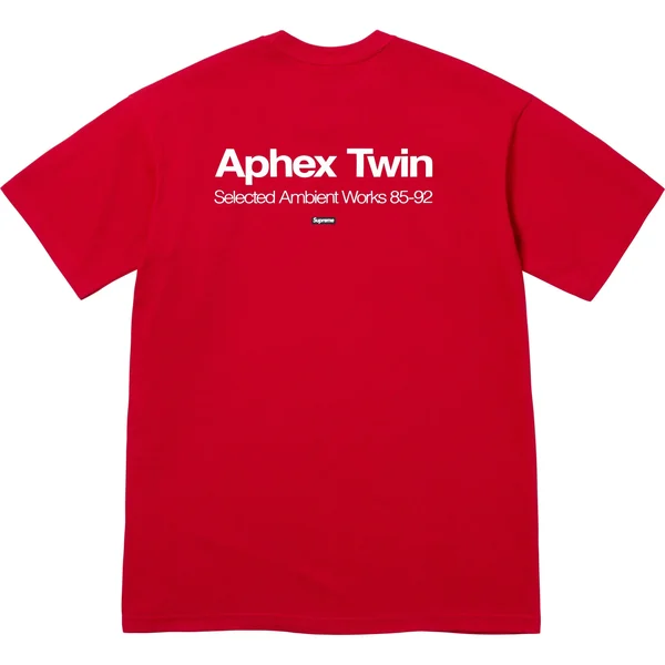 Supreme Aphex Twin Ambient Works Tee - Red (front)