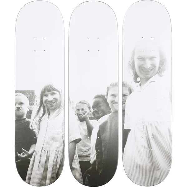 Supreme Aphex Twin Come To Daddy Skateboard (Set of 3) - 8.5" x 32.25" (front)