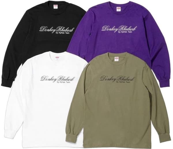 Supreme Aphex Twin Donkey Rhubarb L/S Tee - Product Image
