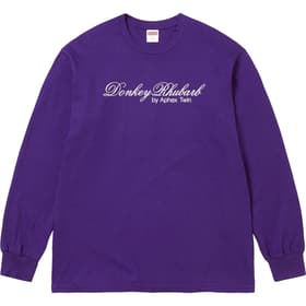 Supreme Aphex Twin Donkey Rhubarb L/S Tee Purple