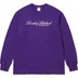 Supreme Aphex Twin Donkey Rhubarb L/S Tee - Purple (front)