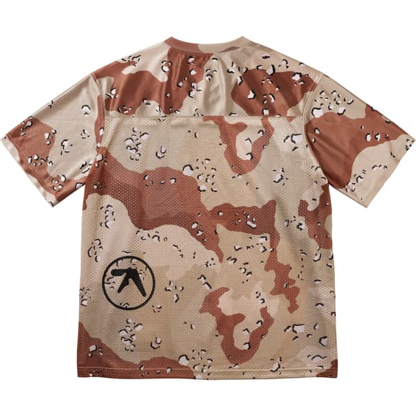 Supreme Aphex Twin Football Jersey - Chocolate Chip Camo (front)