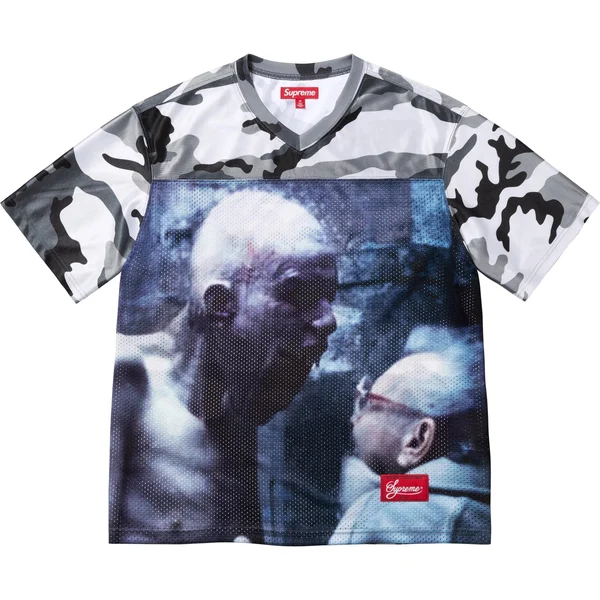 Supreme Aphex Twin Football Jersey - Snow Camo (front)