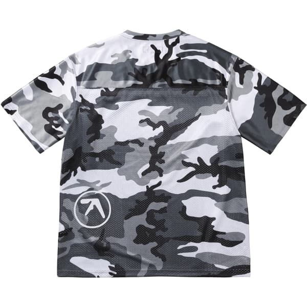 Supreme Aphex Twin Football Jersey - Snow Camo (front)