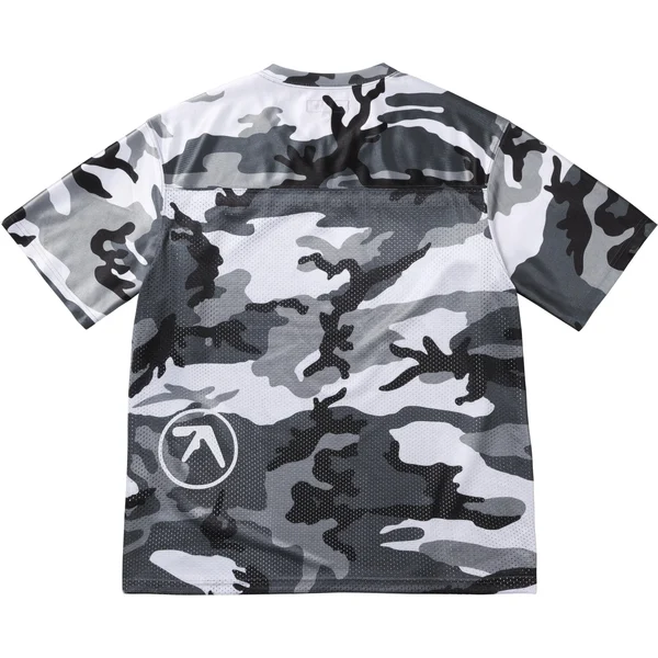 Supreme Aphex Twin Football Jersey - Snow Camo (front)