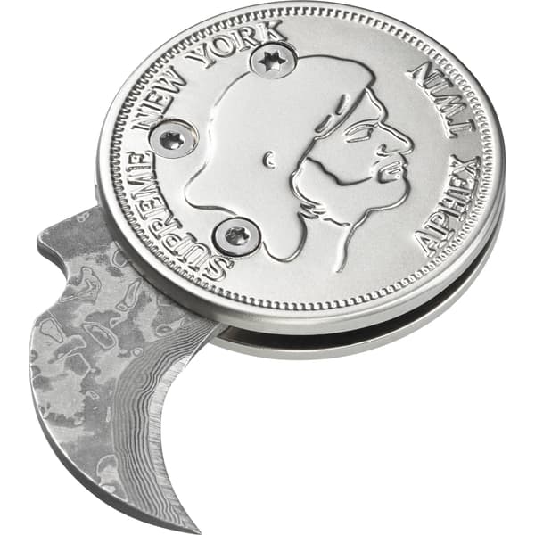 Supreme Aphex Twin Mantis Coin Knife - Silver (front)