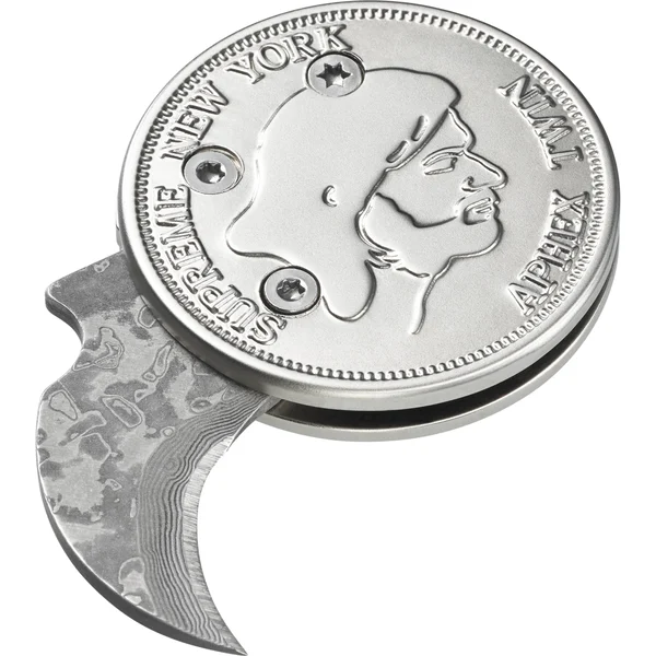 Supreme Aphex Twin Mantis Coin Knife - Silver (front)