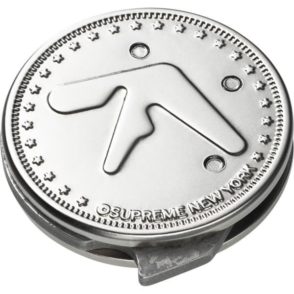 Supreme Aphex Twin Mantis Coin Knife - Silver (front)