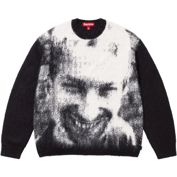 Supreme Aphex Twin Mohair Sweater - Black (front)