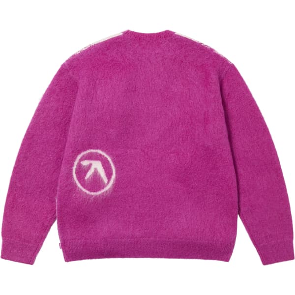 Supreme Aphex Twin Mohair Sweater - Pink (front)