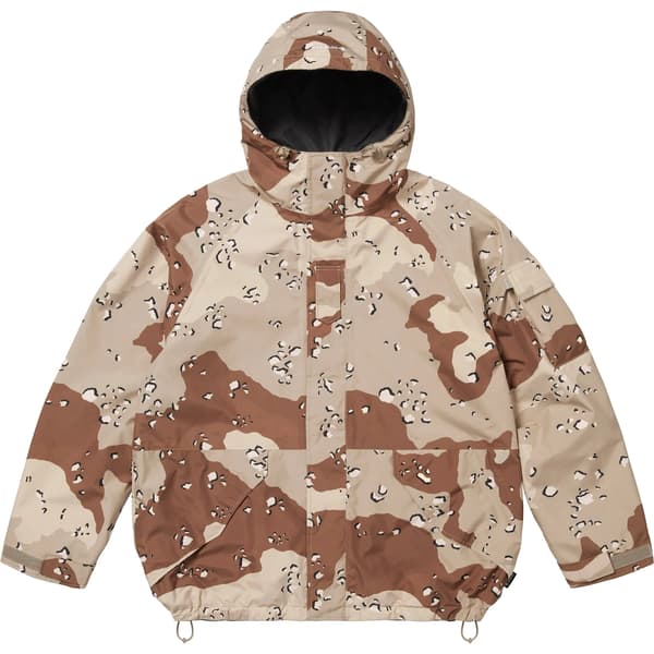 Supreme Aphex Twin Reversible GORE-TEX Hooded Jacket - Chocolate Chip Camo (front)