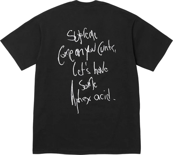 Supreme Aphex Twin Windowlicker Tee - Black (front)