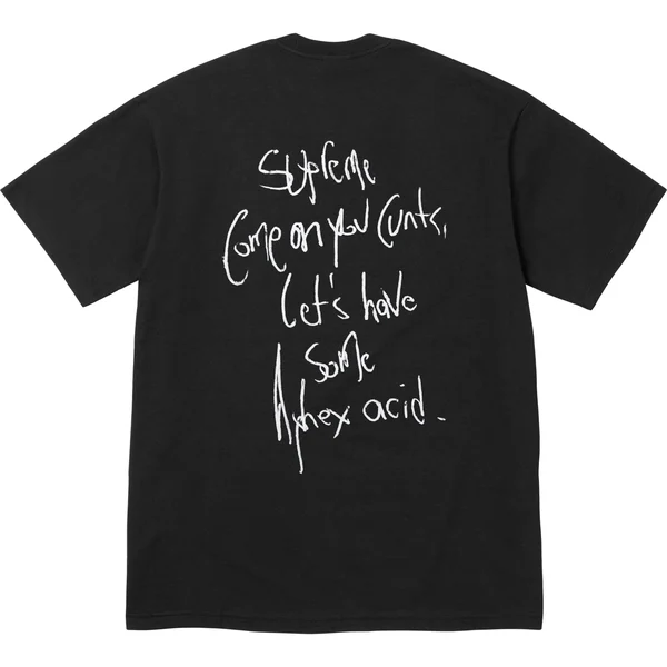 Supreme Aphex Twin Windowlicker Tee - Black (front)