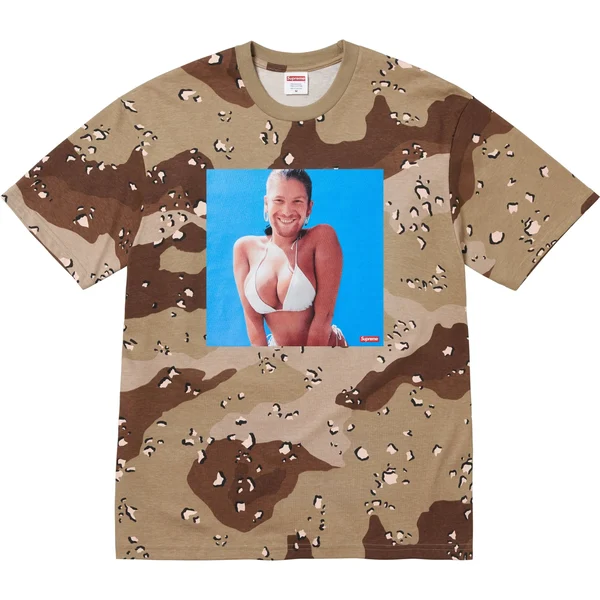 Supreme Aphex Twin Windowlicker Tee - Chocolate Chip Camo (front)