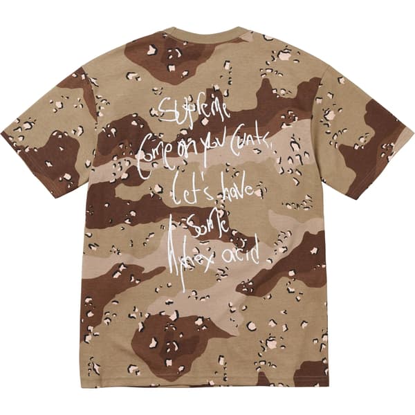 Supreme Aphex Twin Windowlicker Tee - Chocolate Chip Camo (front)