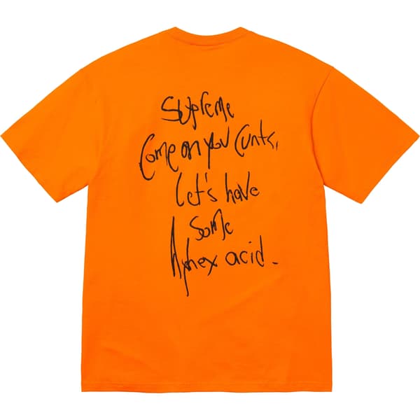 Supreme Aphex Twin Windowlicker Tee - Orange (front)