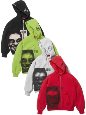 Supreme Aphex Twin Zip Up Hooded Sweatshirt