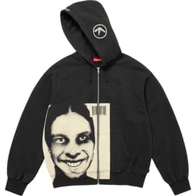 Supreme Aphex Twin Zip Up Hooded Sweatshirt Black