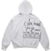 Supreme Aphex Twin Zip Up Hooded Sweatshirt - Heather Grey (front)