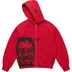 Supreme Aphex Twin Zip Up Hooded Sweatshirt - Red (front)