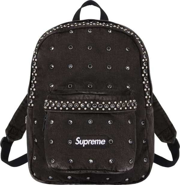 Supreme b.b. Simon Denim Backpack - Black (front)