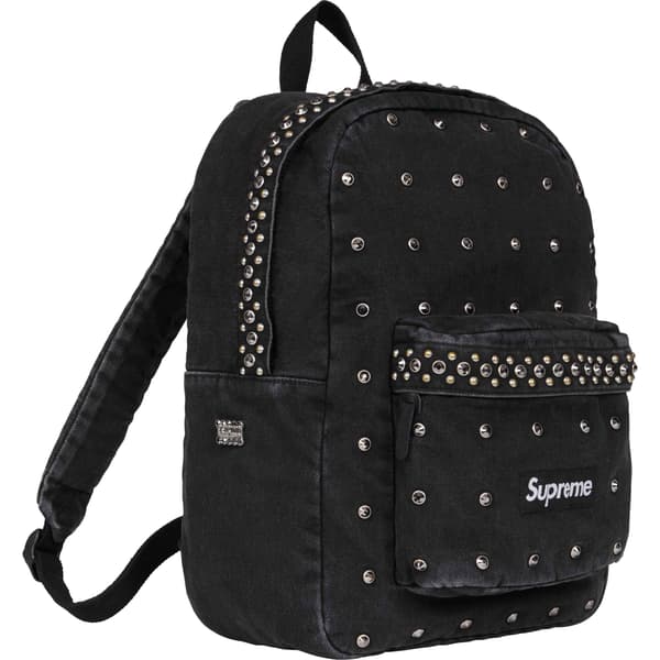 Supreme b.b. Simon Denim Backpack - Black (front)