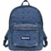 Supreme b.b. Simon Denim Backpack - Washed Indigo (front)