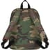 Supreme b.b. Simon Denim Backpack - Woodland Camo (front)