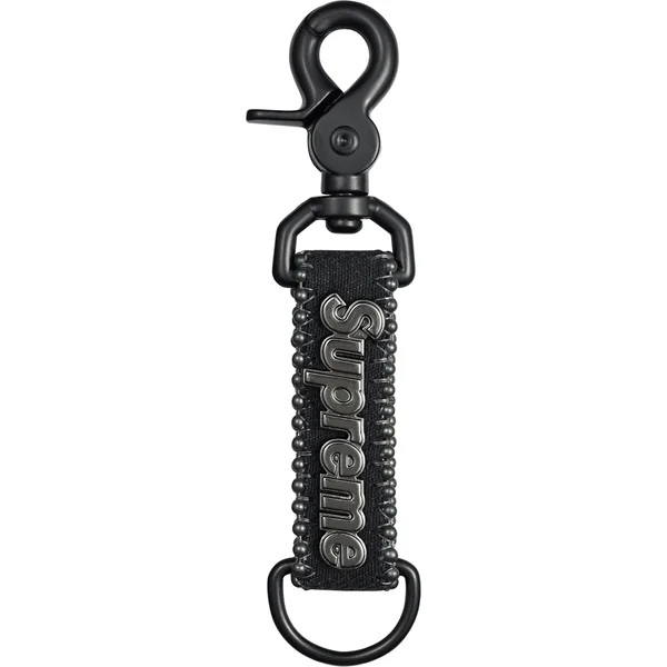 Supreme b.b. Simon Denim Keychain - Black (front)