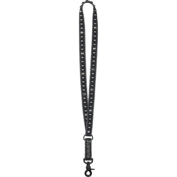 Supreme b.b. Simon Denim Lanyard - Black (front)