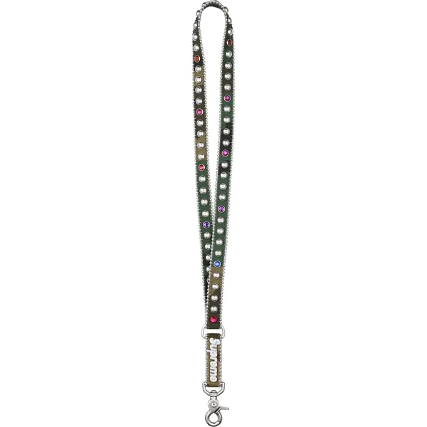Supreme b.b. Simon Denim Lanyard - Woodland Camo (front)