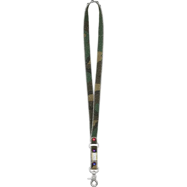 Supreme b.b. Simon Denim Lanyard - Woodland Camo (front)