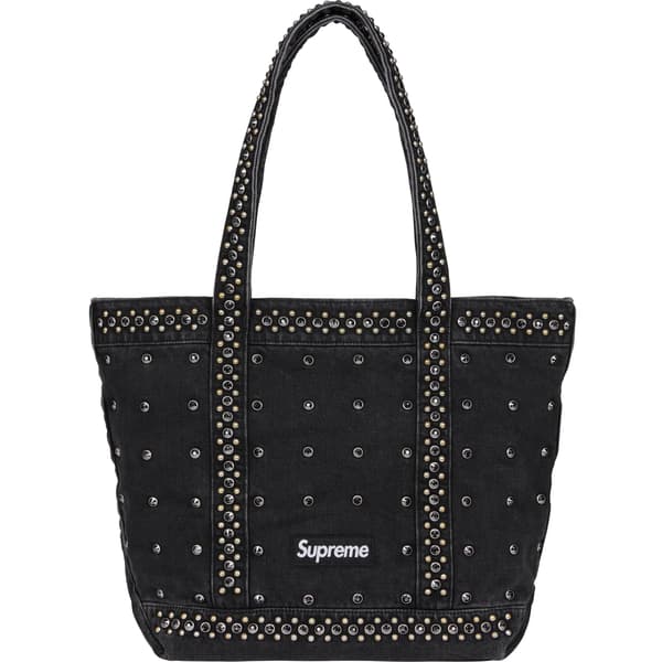 Supreme b.b. Simon Denim Tote Bag - Black (front)